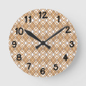 Art Deco Diamonds Ronde Klok (Voorkant)