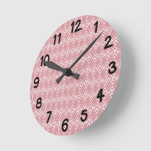 Art Deco Diamonds Ronde Klok (Hoek)