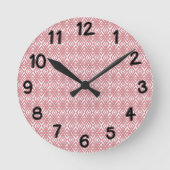 Art Deco Diamonds Ronde Klok (Voorkant)