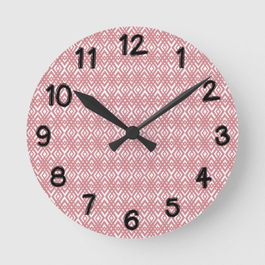 Art Deco Diamonds Ronde Klok (Voorkant)