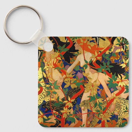  Art Deco, Diana en haar nymphen of de Hunt Sleutelhanger (Voorkant)