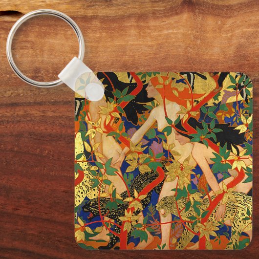  Art Deco, Diana en haar nymphen of de Hunt Sleutelhanger (Voorkant)