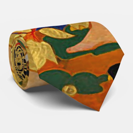  Art Deco, Diana en haar nymphen of de Hunt Stropdas (Opgerold)