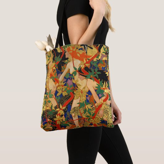 Art Deco, Diana en haar nymphen of de Hunt Tote Bag (Dichtbij)