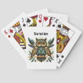 Art deco dierenvrienden pokerkaarten (Achterkant)