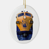 Art Deco Diesel-locomotief Keramisch Ornament (Rechts)
