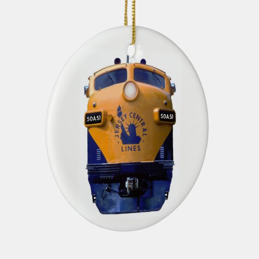 Art Deco Diesel-locomotief Keramisch Ornament (Rechts)