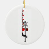 Art Deco Diesel-locomotief Keramisch Ornament (Achterkant)