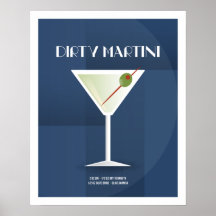 Art Deco Dirty Martini