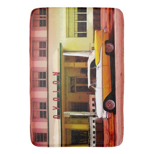 Art Deco District South Beach Miami Badmat (Voorkant Verticaal)