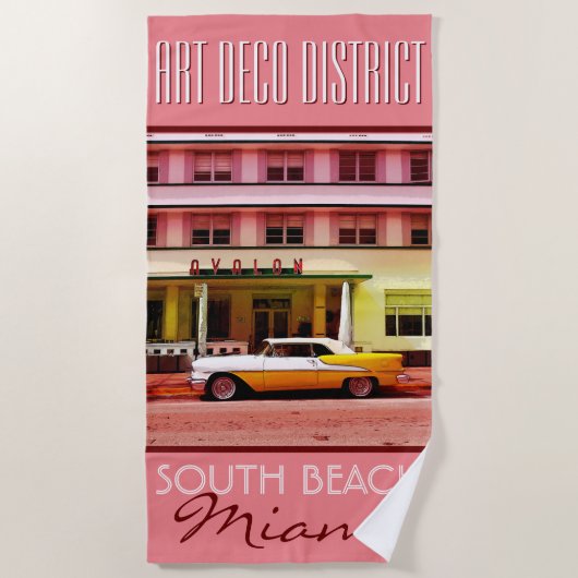 Art Deco District South Beach Miami Strandlaken (Voorkant)
