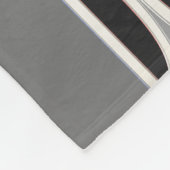 Art Deco Doet Marokko in zwart en grijs Fleece Deken (Hoek)