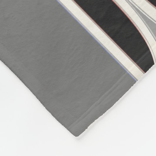 Art Deco Doet Marokko in zwart en grijs Fleece Deken (Hoek)