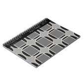 Art Deco Doet Marokko-Zwart-Grijs - Gepersonalisee Notitieboek (Linkerzijde)