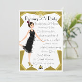 Art Deco Doll Kaart (Staand voorkant)