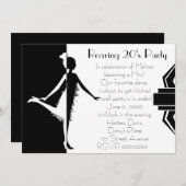 Art Deco Doll Kaart (Voorkant / Achterkant)