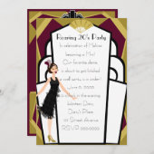 Art Deco Doll Kaart (Voorkant / Achterkant)