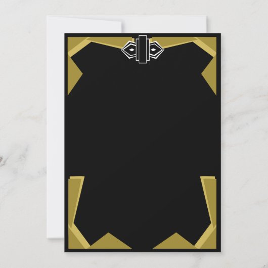 Art Deco Doll Kaart (Achterkant)