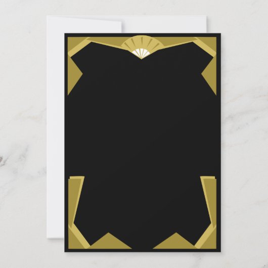 Art Deco Doll Kaart (Achterkant)