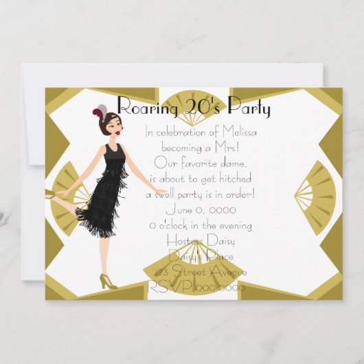 Art Deco Doll Kaart (Voorkant)