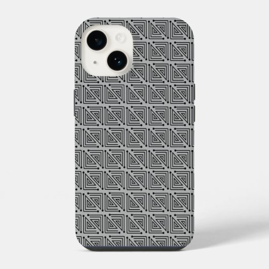 Art Deco Doolhoven iPhone Hoesje (Achterkant)