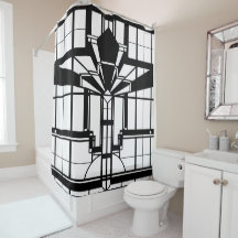 Art Deco douchegordijn