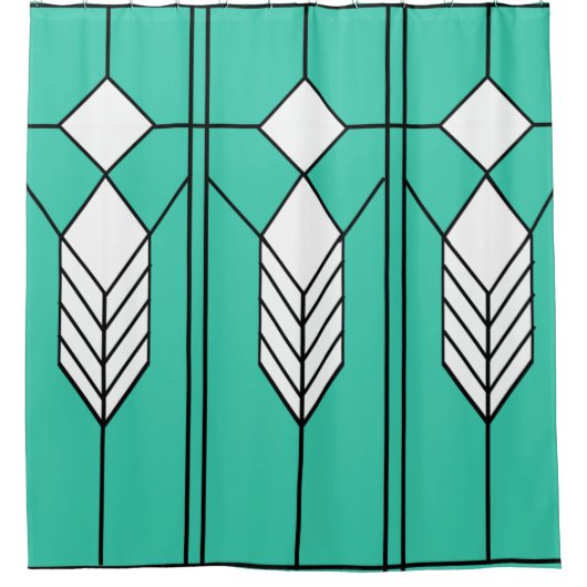 Art Deco Douchegordijn (Voorkant)