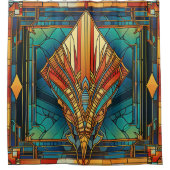 Art Deco douchegordijn (Voorkant)