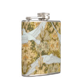  Art Deco Doves en Flowers Heupfles (Rechts)
