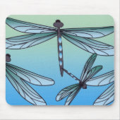 Art Deco Dragonfly Muismat (Voorkant)