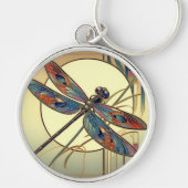 Art Deco Dragonfly Sleutelhanger (Voorkant)