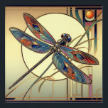 Art Deco Dragonfly Wall Art Acryl Muurkunst<br><div class="desc">Perfect voor de Art Deco Dragonfly liefhebber!</div>