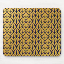 Art Deco Dragonschubben - Blauwe en Gouden Schubbe