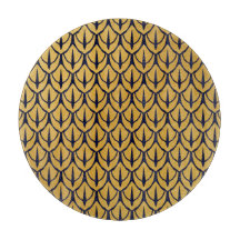 Art Deco Dragonschubben - Blauwe en Gouden Schubbe