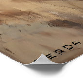 Art Deco Drie Vrouwen onder een paraplu Poster (Hoek)