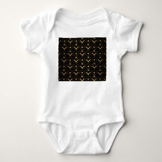 Art Deco driehoek: luxe patroon. Romper (Voorkant)
