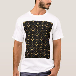 Art Deco driehoek: luxe patroon. T-shirt