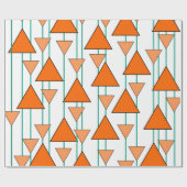 Art Deco-driehoeken Cadeaupapier (Vlak)