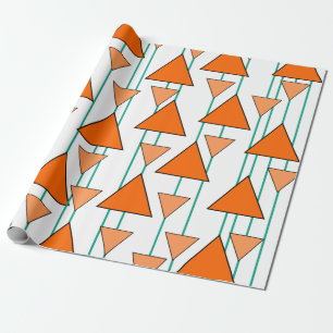 Art Deco-driehoeken Cadeaupapier