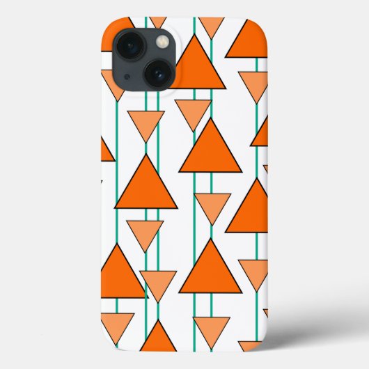 Art Deco-driehoeken Case-Mate iPhone Case (Achterkant)