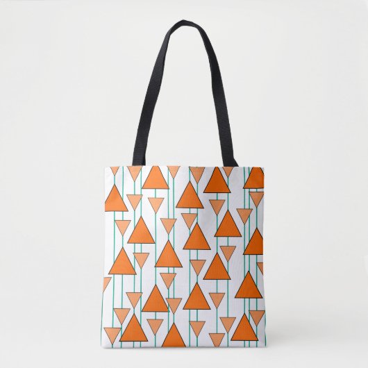 Art Deco-driehoeken Tote Bag (Voorkant)