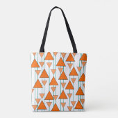 Art Deco-driehoeken Tote Bag (Achterkant)