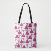 Art Deco-driehoeken Tote Bag (Voorkant)