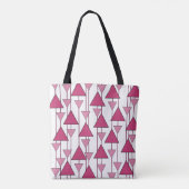 Art Deco-driehoeken Tote Bag (Achterkant)