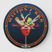 Art Deco Drink Advertentie Pub of Bar Grote Klok (Voorkant)