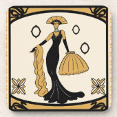 Art Deco drink onderzetter (Voorkant)