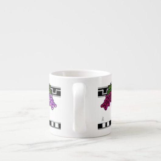 Art Deco druiven (6oz. Expresso (Mok) Espresso Kop (Achterkant)