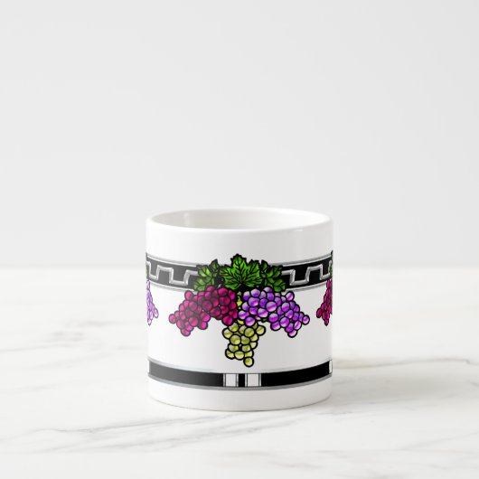 Art Deco druiven (6oz. Expresso (Mok) Espresso Kop (Voorkant)