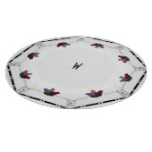 Art Deco Druiven (gepersonaliseerd) Charcuterie Bo Snijplank (Hoek)