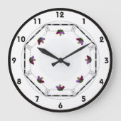 Art Deco-druiven Grote Klok (Voorkant)